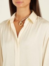 CHARLOTTE CHESNAIS Swing silver and gold-plated choker ~ stylish contemporary chokers ~ modern jewellery