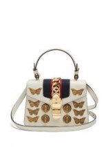 GUCCI Sylvie mini embellished leather shoulder bag ~ chic handbags
