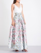TED BAKER Meigan floral-jacquard maxi dress