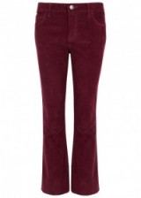 CURRENT/ELLIOTT The Kick burgundy corduroy jeans #2