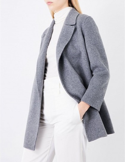 THEORY Clairene open-front wool and cashmere-blend jacket - flipped