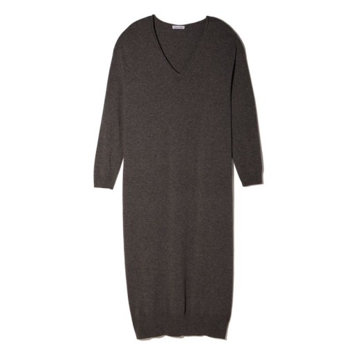 Tomas Maier CASHMERE V-NECK DRESS | classic sweater dresses | knitted fashion