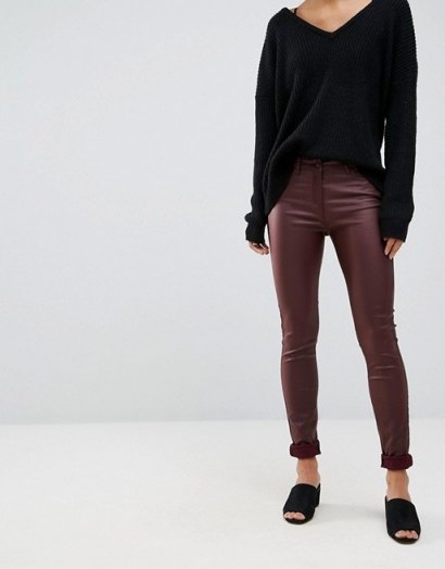 Vero Moda Coated Skinny Jeans - flipped