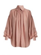 ETRO Versaille oversized silk-voile blouse