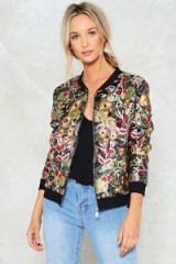 Nasty Gal Wild Summer Nights Floral Bomber Jacket ~ weekend jackets