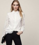 YASI LACE SHIRT OFF WHITE ~ floral shirts
