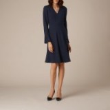 AMANA NAVY DRESS / dark blue fit and flare dresses