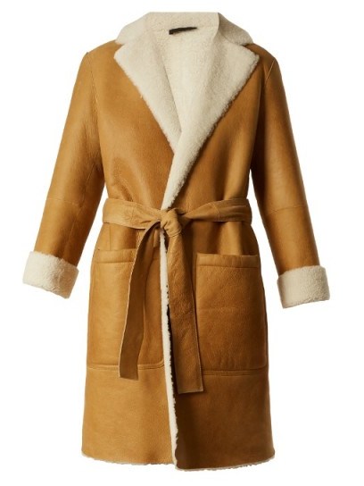 JOSEPH Askland reversible shearling coat | luxe winter coats - flipped