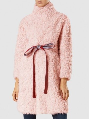 ‎BAUM UND PFERDGARTEN‎ Damani Modacrylic Coat | luxe winter coats | pink faux fur - flipped