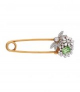 Burberry Crystal-Embellished Pin ~ floral brooches