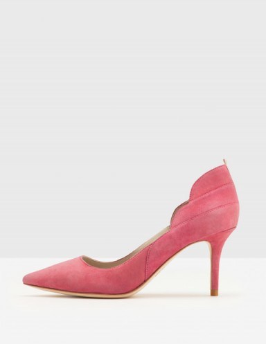 BODEN CARRIE MID HEEL COURTS / rose-pink court shoes - flipped