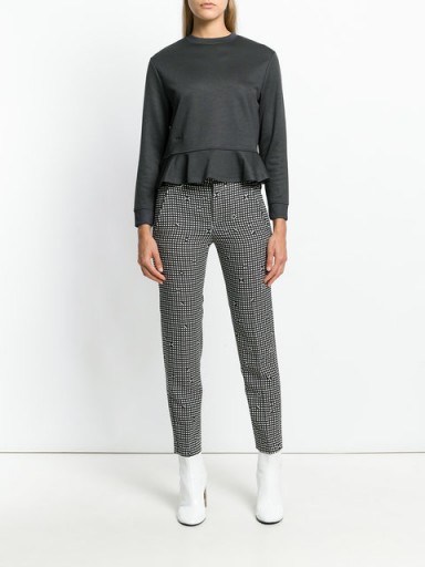 CARVEN checked tapered trousers / check print cropped pants - flipped