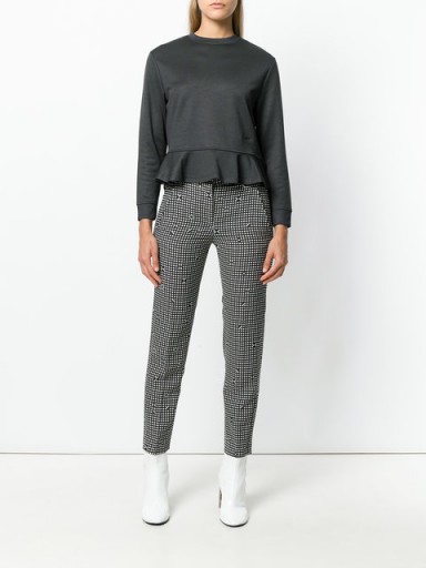 CARVEN checked tapered trousers / check print cropped pants