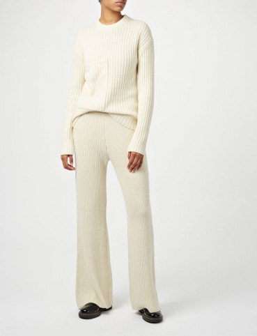 JOSEPH Cashmere Luxe Trousers | knitted fashion - flipped