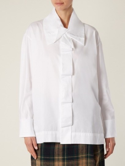VIVIENNE WESTWOOD ANGLOMANIA Cavendish cotton shirt | oversized collared shirts - flipped