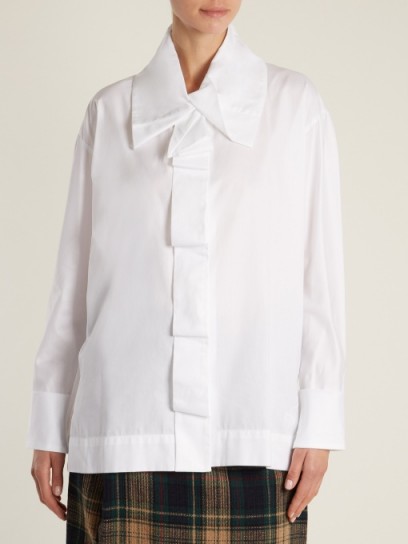 VIVIENNE WESTWOOD ANGLOMANIA Cavendish cotton shirt | oversized collared shirts