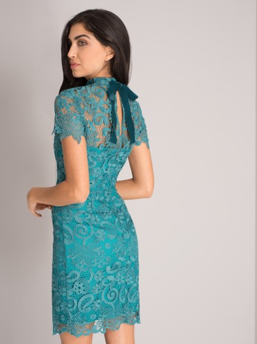 CHI CHI MEGHAN DRESS – teal lace part dresses