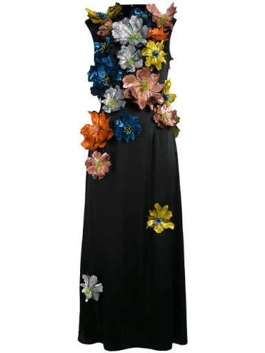CHRISTOPHER KANE sleeveless flower embellished dress / floral dresses - flipped