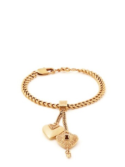 CHLOÉ Collected Hearts charm bracelet - flipped