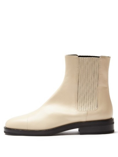JIL SANDER Contrast-sole leather ankle boots - flipped