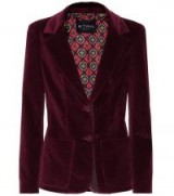 ETRO Single Breasted Corduroy jacket ~ burgundy cord jackets ~ 70s vintage style fashion