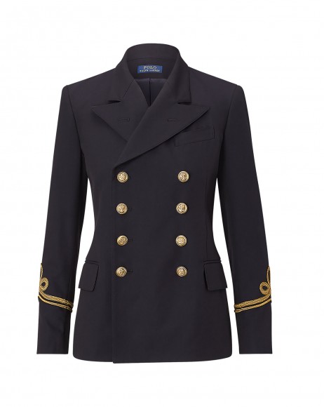 POLO Ralph Lauren Cotton-Wool Admiral Jacket – smart navy double breasted jackets