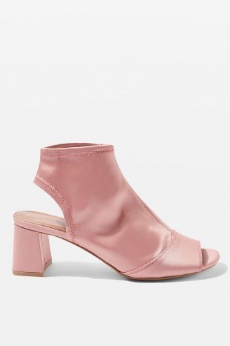 TOPSHOP – DISCO Satin Sandals ~ luxe style peep toe shoes - flipped