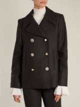 ADAM LIPPES Double-breasted wool-blend pea coat | mixed button coats