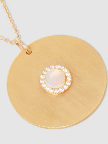 EYE M BY ILEANA MAKRI‎ Sun Gold-Plated Opal And Sapphire Necklace | small round pendants | jewellery
