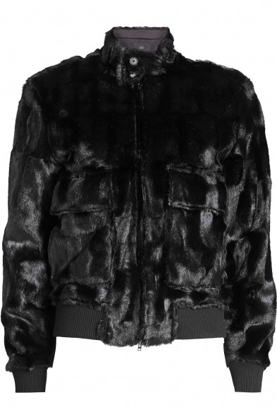 STEFFEN SCHRAUT Faux Fur Bomber Jacket ~ casual luxe jackets