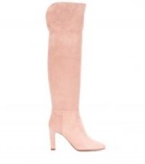 GABRIELA HEARST Linda suede over-the-knee boots / long light pink boots