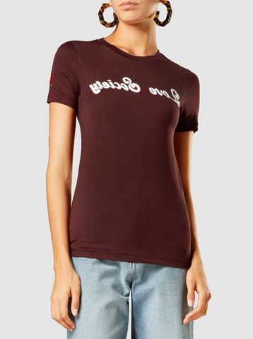 GANNI‎ Love Society Cotton Slogan T-Shirt - flipped