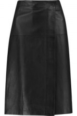 IRIS AND INK Gina leather wrap skirt