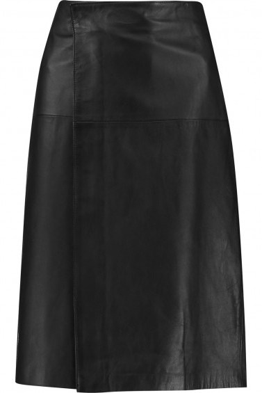 IRIS AND INK Gina leather wrap skirt - flipped