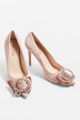 Topshop – Glamorous Bow Court Shoes ~ blush pink party shoes