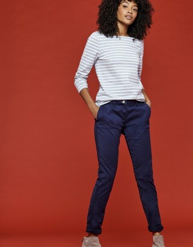 JOULES HESFORD CHINOS / navy skinny chinos - flipped
