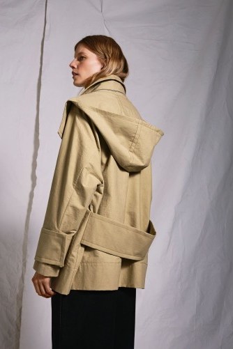Topshop ~ Hooded Parka Jacket by Boutique ~ camel jackets - flipped