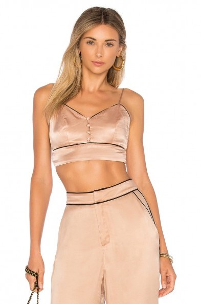 House of Harlow 1960 X REVOLVE BAILEY BRALETTE | nude bralets | silky crop tops - flipped
