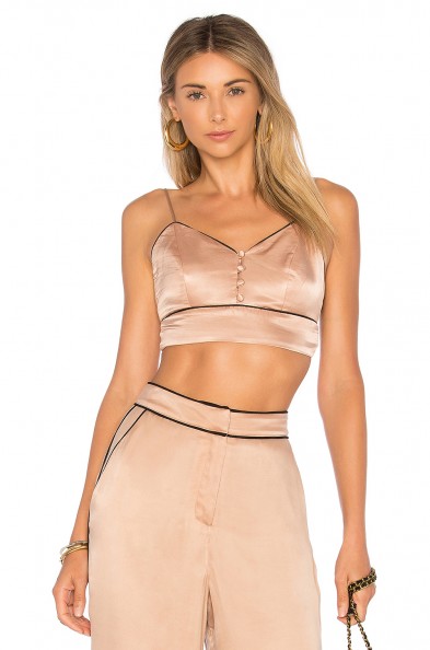 House of Harlow 1960 X REVOLVE BAILEY BRALETTE | nude bralets | silky crop tops