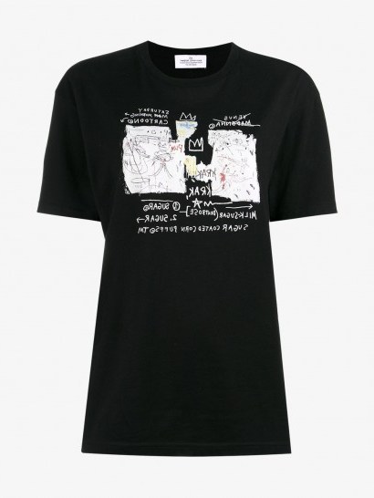 Jean-Michel Basquiat X Browns Rome Pays Off Panel Of Experts Print T-Shirt / slogan t-shirts - flipped