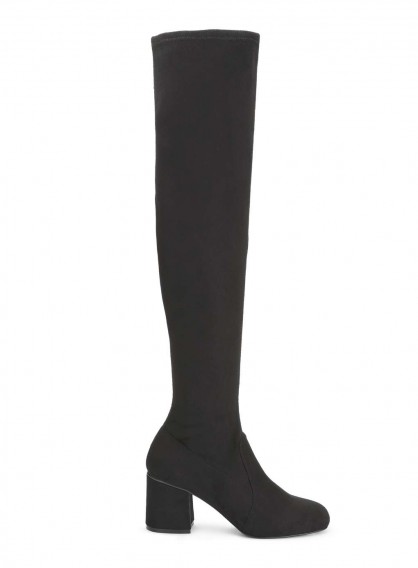 Miss Selfridge KITTIE Black Over The Knee Boots | on-trend footwear ...