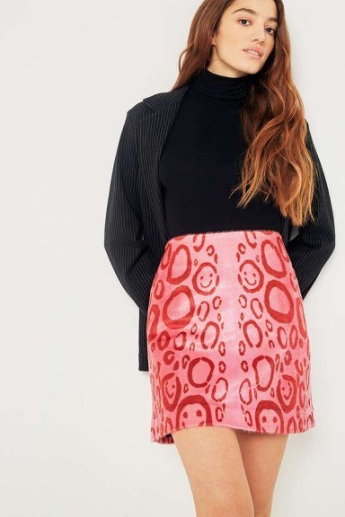 KYE Pink Leopard Print Mini Skirt - flipped