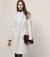 Reiss LANSTON LONGLINE COAT CLOUD ~ chic coats