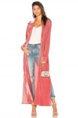 Lovers + Friends CASSIE ROBE – rose pink robes | luxe style evening coats/jackets
