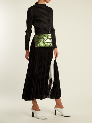 BAO BAO ISSEY MIYAKE Lucent Gloss cross-body bag / green shiny bags