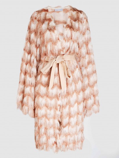 MADIYAH AL SHARQI‎ Rapunzel Fringed Fabric Coat | luxe coats