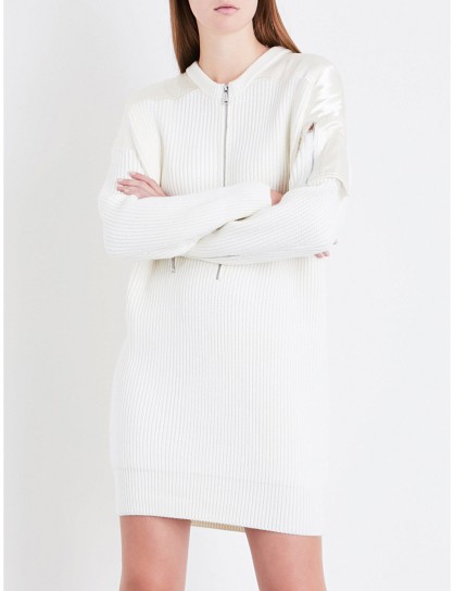 MAJE Maje x Schott Mustang wool-blend dress | ecru knitted dresses
