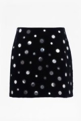 FRENCH CONNECTION MARY MIRRORS MINI SKIRT | black skirts