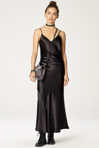 Rebecca Minkoff MAX DRESS | long black slip dresses | cami noir - flipped