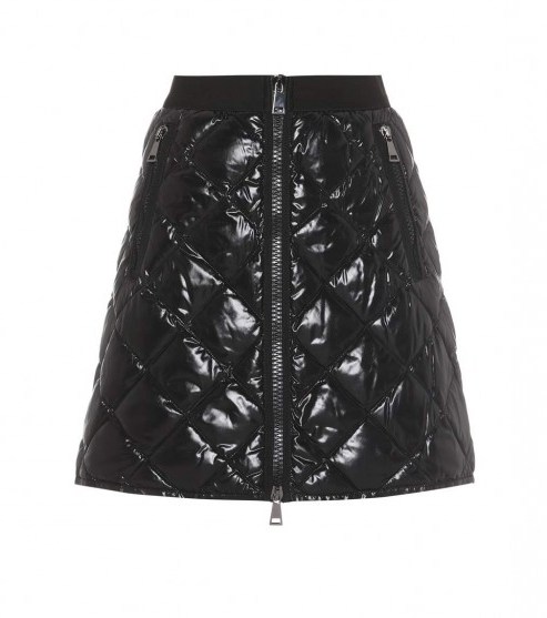 MONCLER Quilted down skirt / glossy a line skirts - flipped